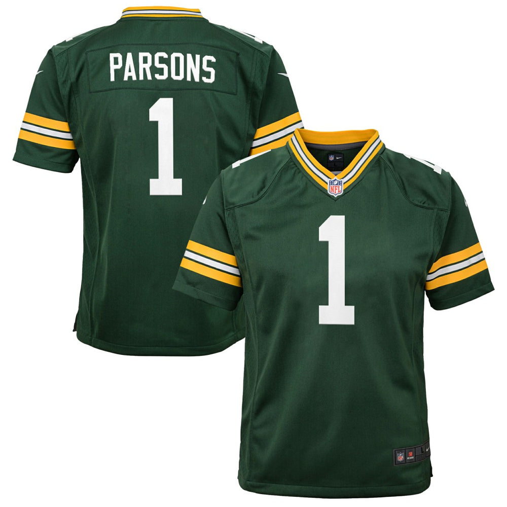 Micah Parsons Green Bay Packers Youth Game Player Jersey Green