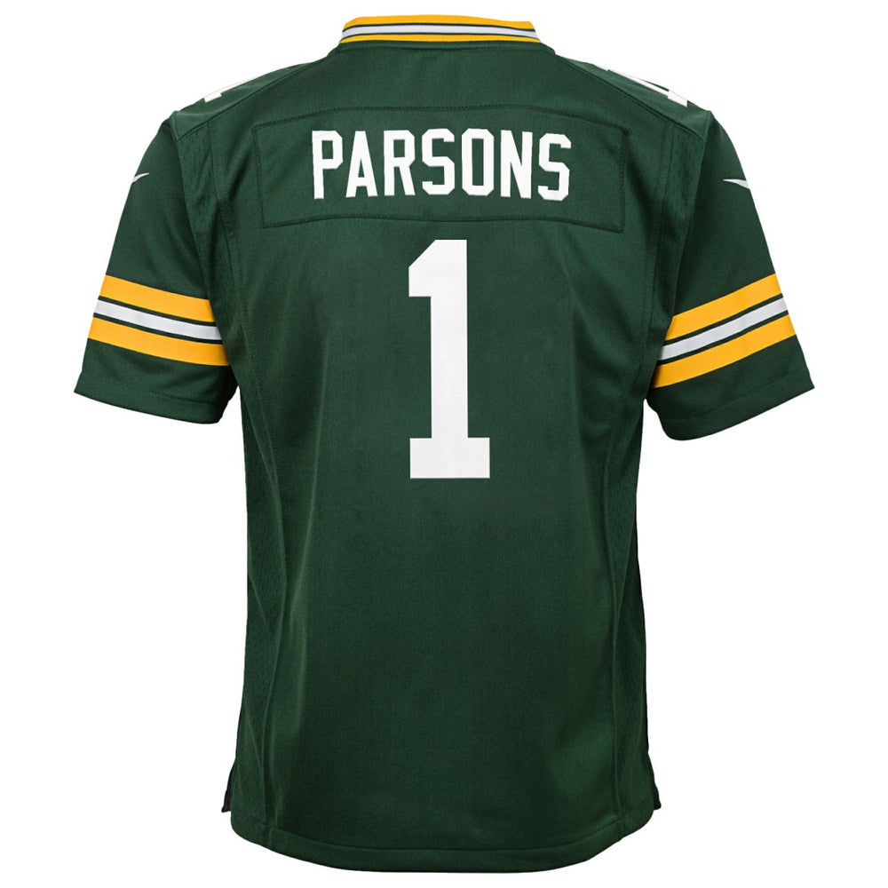 Micah Parsons Green Bay Packers Youth Game Player Jersey Green