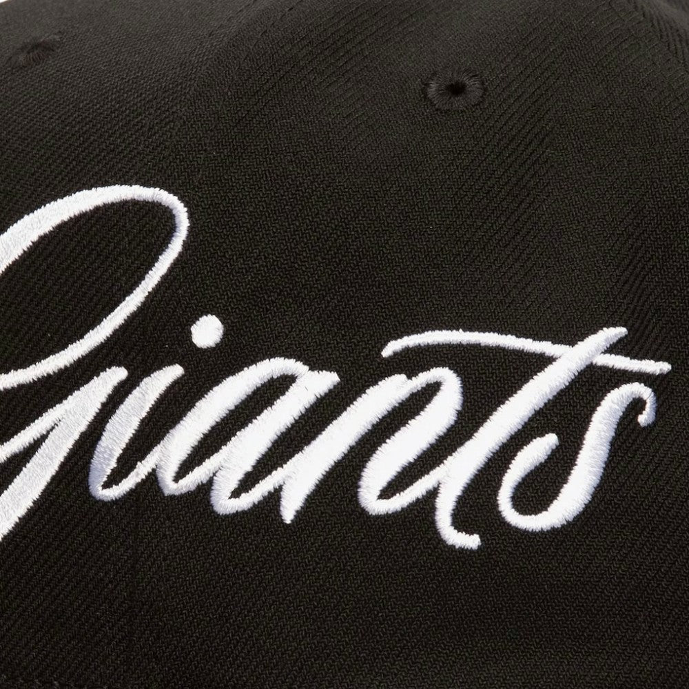 San Francisco Giants Mitchell & Ness Just Don x MLB Lux Script Snapback Hat - Black Hats