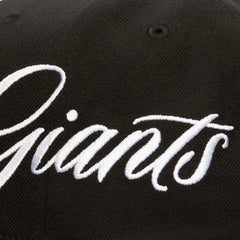San Francisco Giants Mitchell & Ness Just Don x MLB Lux Script Snapback Hat - Black Hats