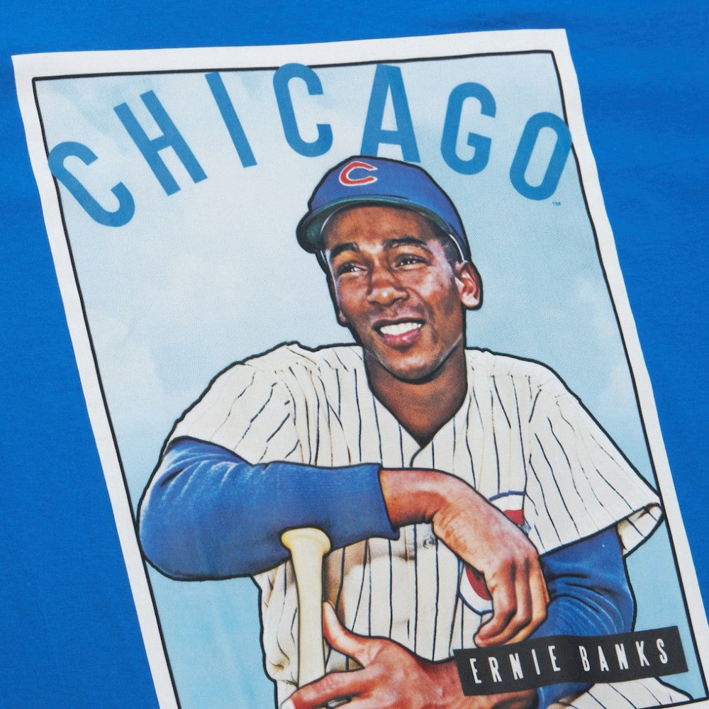 Ernie Banks Chicago Cubs Mitchell & Ness Cooperstown Collection Collectors Connection T-Shirt - Royal T-shirts