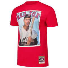 Ted Williams Boston Red Sox Mitchell & Ness Cooperstown Collection Collectors Connection T-Shirt - Red T-shirts