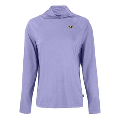 Baltimore Ravens Cutter & Buck Women's Coastline Epic Comfort Eco Recycled Funnel Neck Raglan Pullover Sweatshirt Lavender