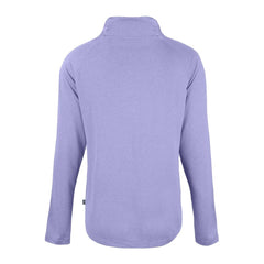 Baltimore Ravens Cutter & Buck Women's Coastline Epic Comfort Eco Recycled Funnel Neck Raglan Pullover Sweatshirt Lavender