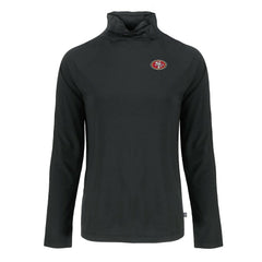 San Francisco 49ers Cutter & Buck Women's Coastline Epic Comfort Eco Recycled Funnel Neck Raglan Pullover Sweatshirt Black