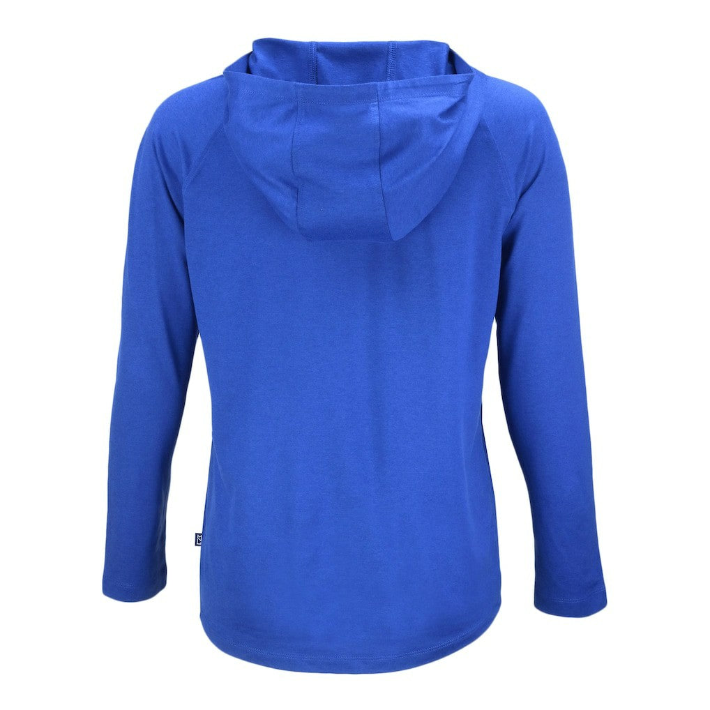 Indianapolis Colts Cutter & Buck Women's Coastline Epic Comfort Eco Recycled Raglan Pullover Hoodie Royal