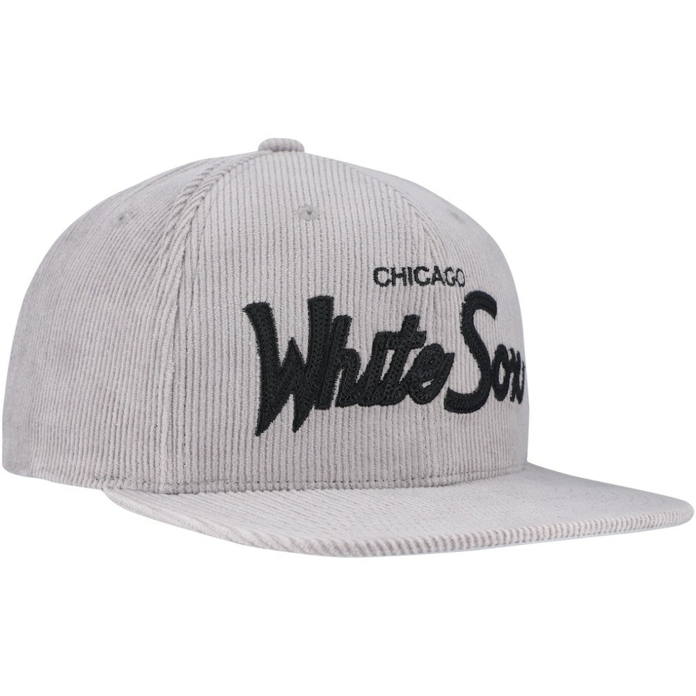 Mitchell & Ness  Chicago White Sox Male Adult Corduroy Snapback Hat - Gray Hats