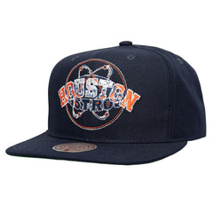 Houston Astros Mitchell & Ness Double Up Snapback Hat - Navy Hats