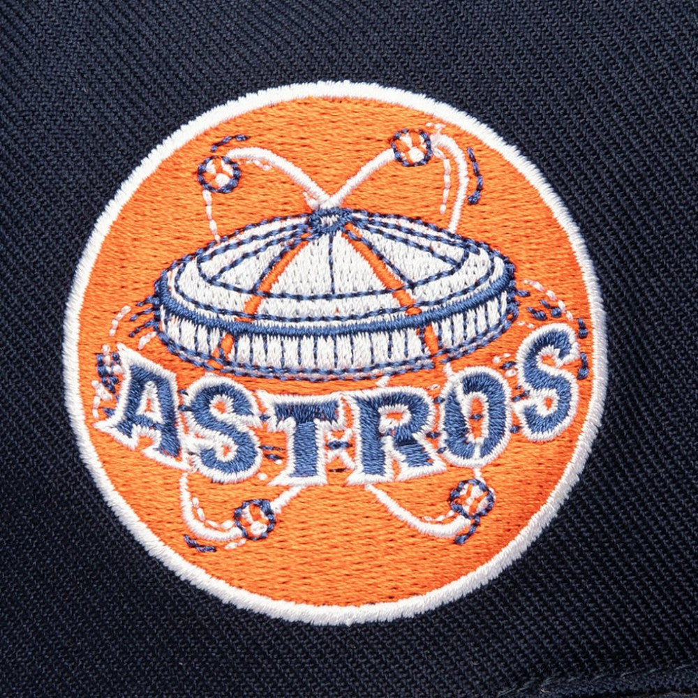 Houston Astros Mitchell & Ness Double Up Snapback Hat - Navy Hats