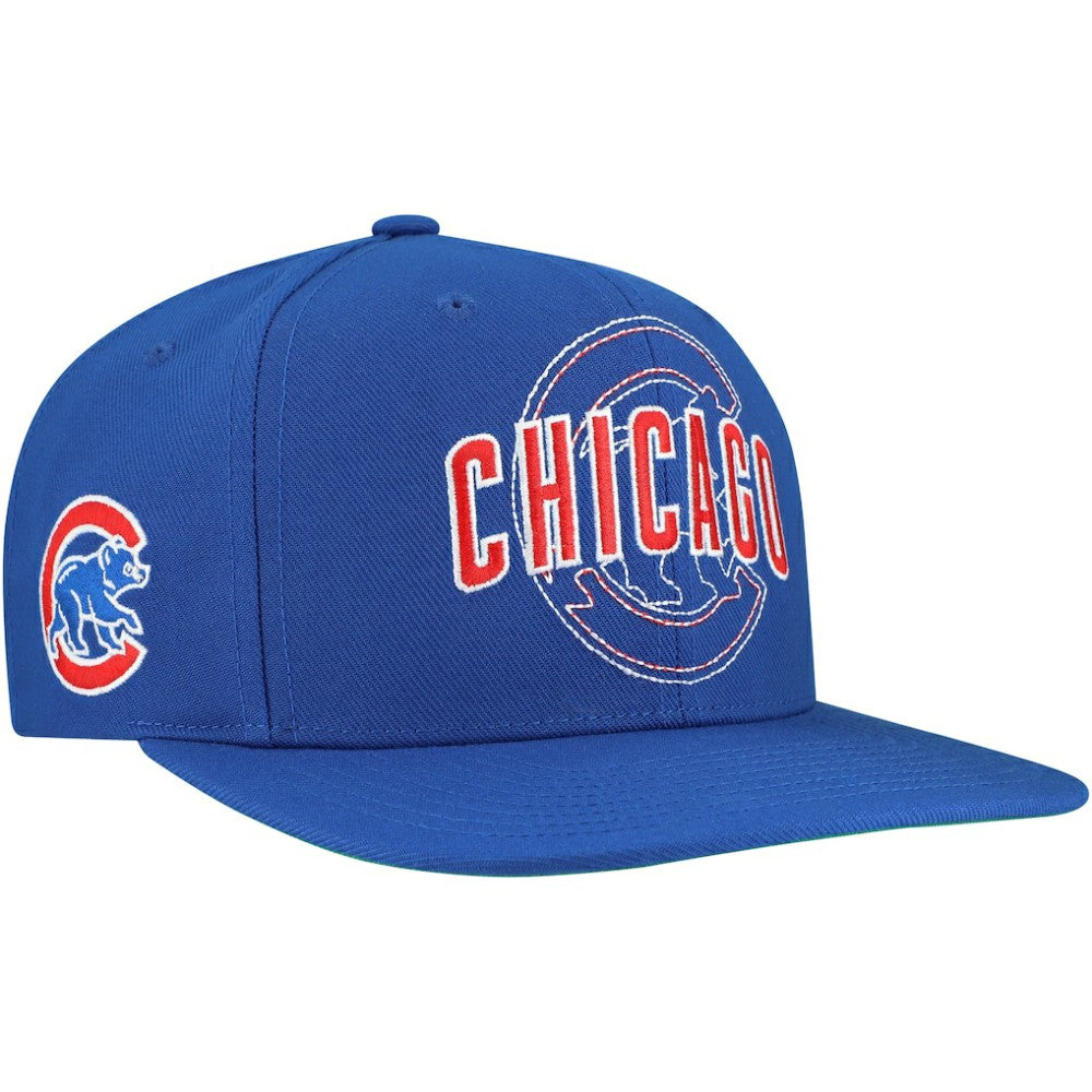 Chicago Cubs Mitchell & Ness Double Up Snapback Hat - Royal Hats