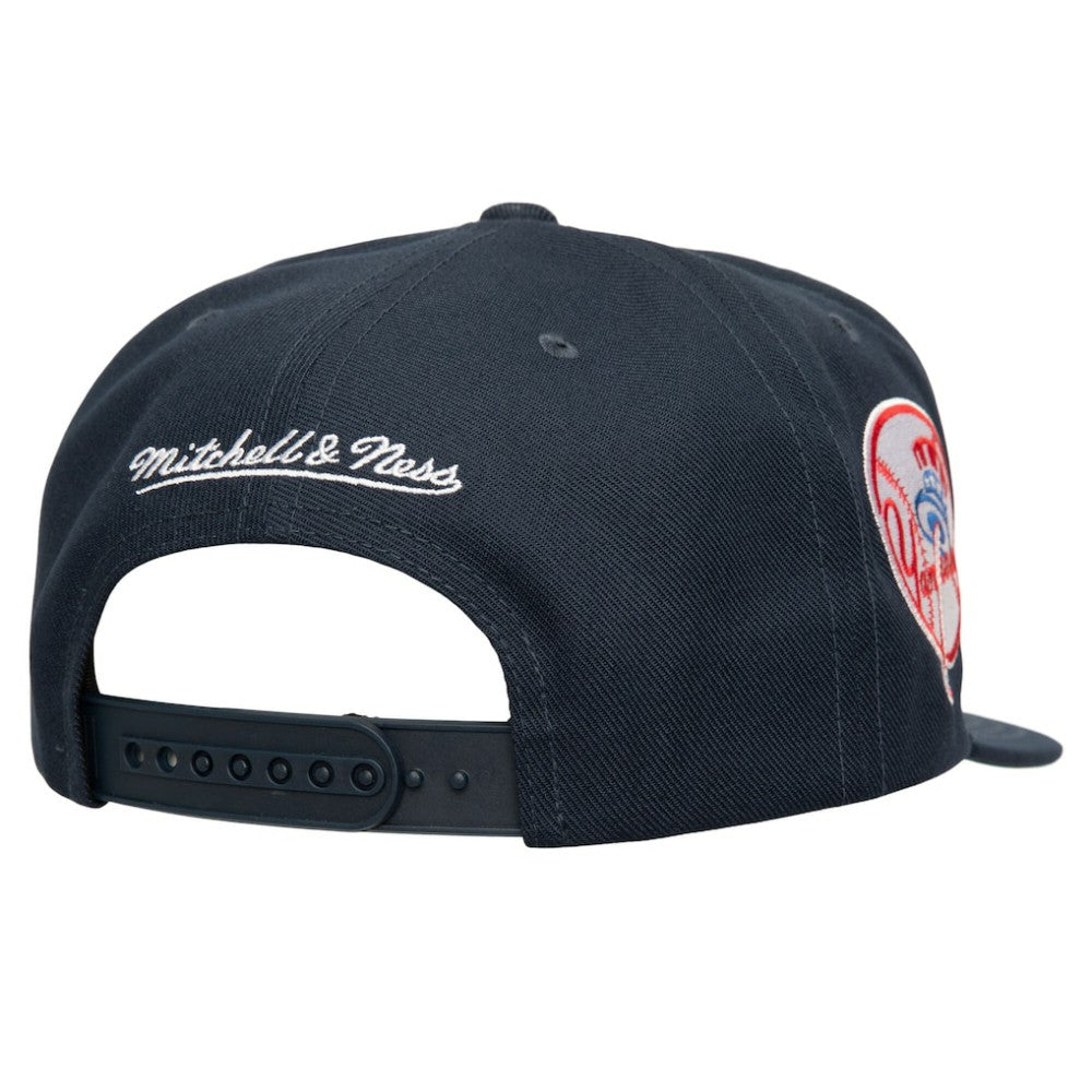 New York Yankees Mitchell & Ness Double Up Snapback Hat - Navy Hats
