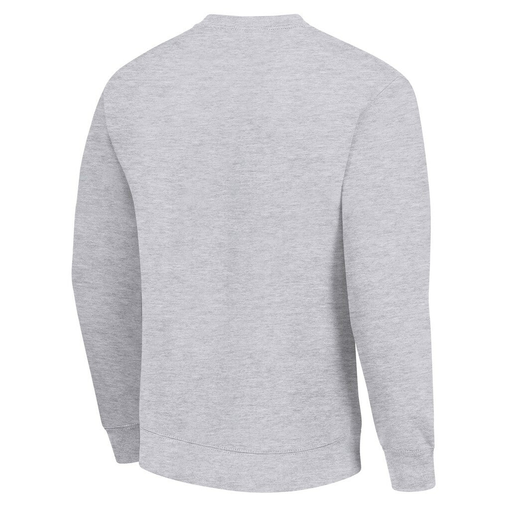 Pittsburgh Steelers Starter Half Helmet Team Graphic Tri-Blend Fleece Pullover Sweatshirt Heather Gray