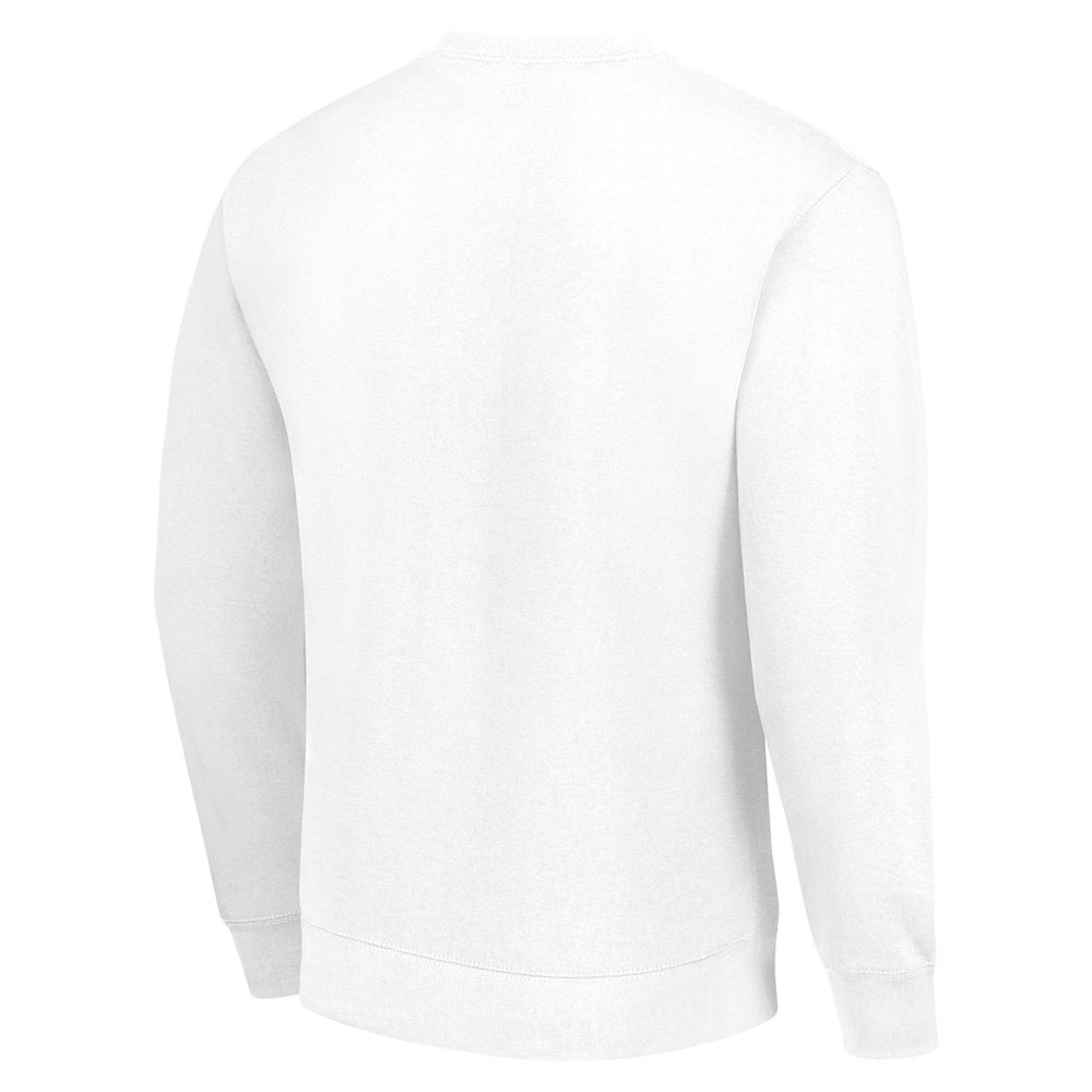 Chicago Bears Starter Half Helmet Team Graphic Tri-Blend Fleece Pullover Sweatshirt White