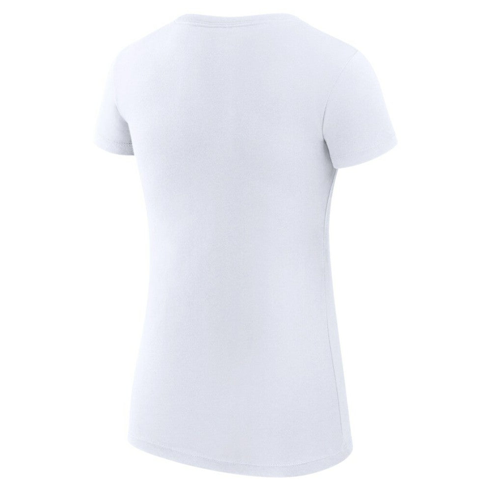Philadelphia Phillies G-III 4Her by Carl Banks Women's Super-Slim Fit Lightweight Collage Team Graphic Crew Neck T-Shirt - White T-shirts