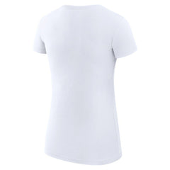 Seattle Mariners G-III 4Her by Carl Banks Women's Super-Slim Fit Lightweight Collage Team Graphic Crew Neck T-Shirt - White T-shirts