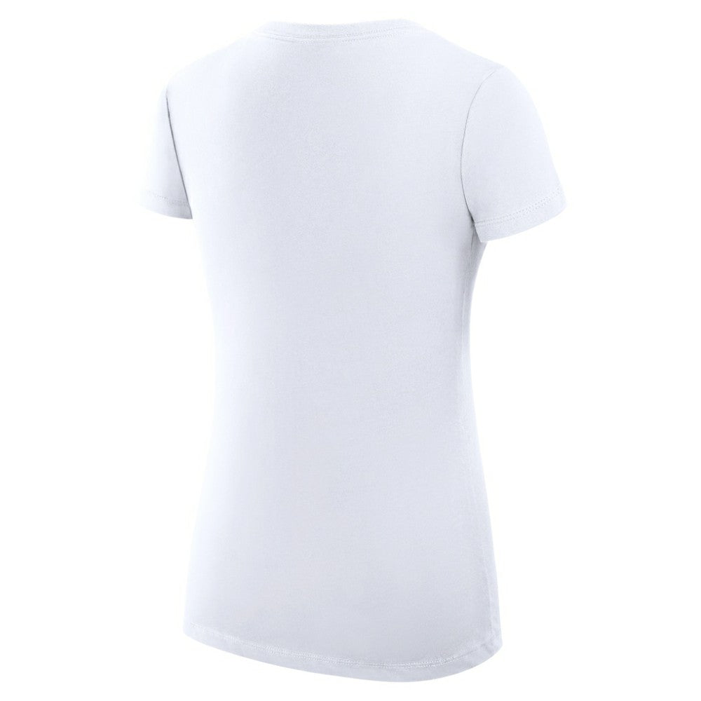 San Francisco Giants G-III 4Her by Carl Banks Women's Super-Slim Fit Lightweight Collage Team Graphic V-Neck T-Shirt - White T-shirts