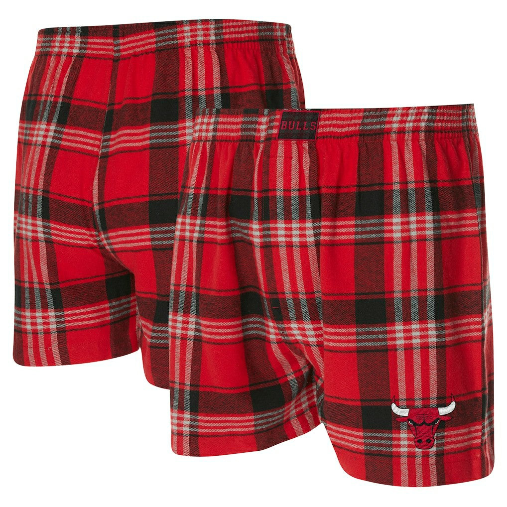Chicago Bulls Concepts Sport Region Flannel Boxer Short Red