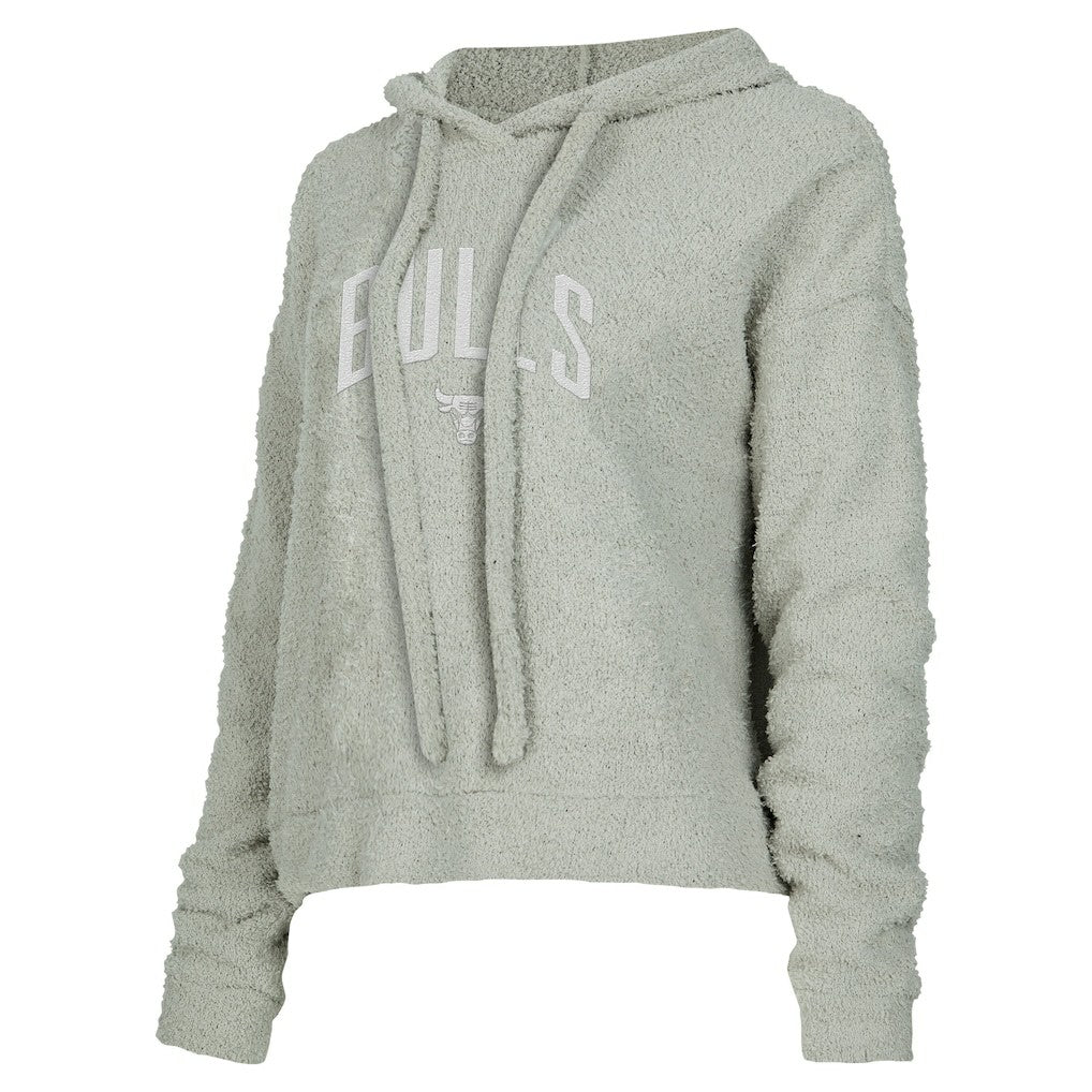 Chicago Bulls Concepts Sport Women's Ventura Comfy Pullover Hoodie Gray