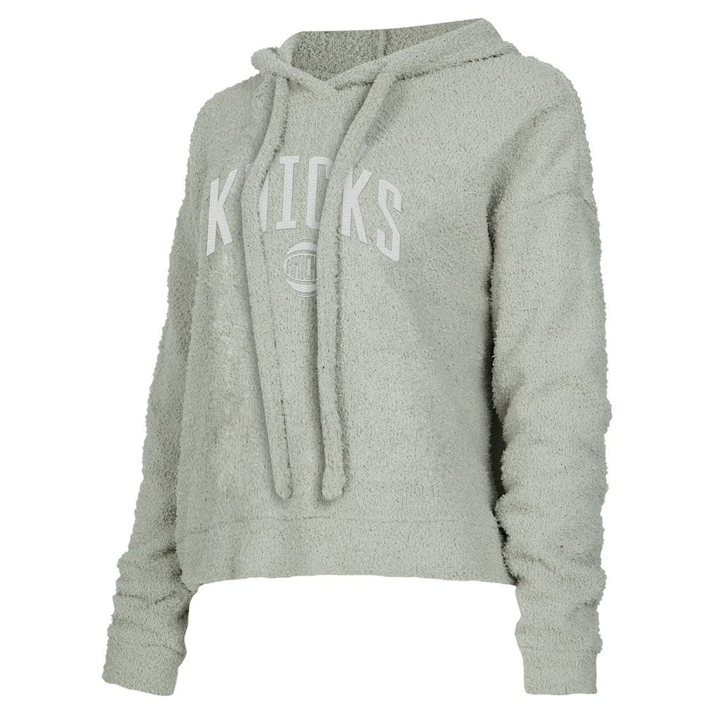 New York Knicks Concepts Sport Women's Ventura Comfy Pullover Hoodie Gray