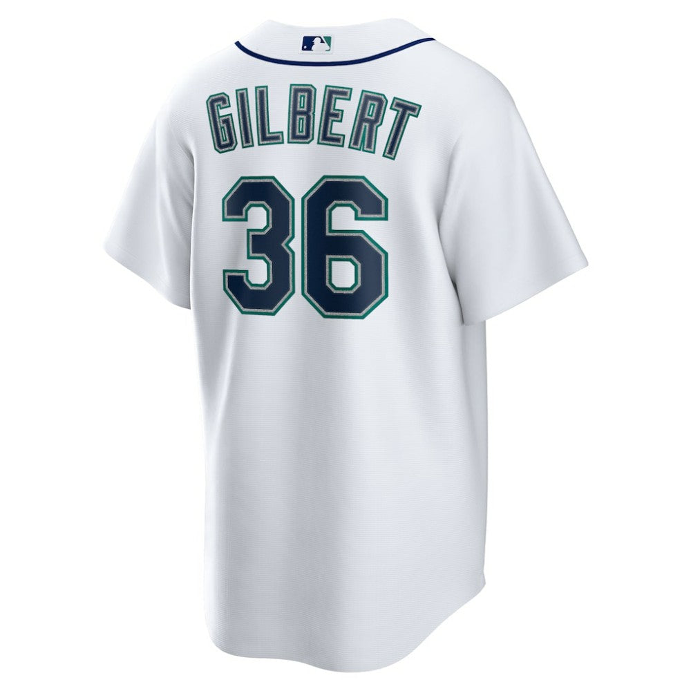 Logan Gilbert Seattle Mariners Nike Home Replica Jersey - White Jerseys
