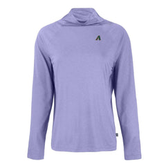 Arizona Diamondbacks Cutter & Buck Women's Cooperstown Collection Coastline Epic Comfort Eco Recycled Funnel Neck Raglan Pullover Top - Purple Pullover