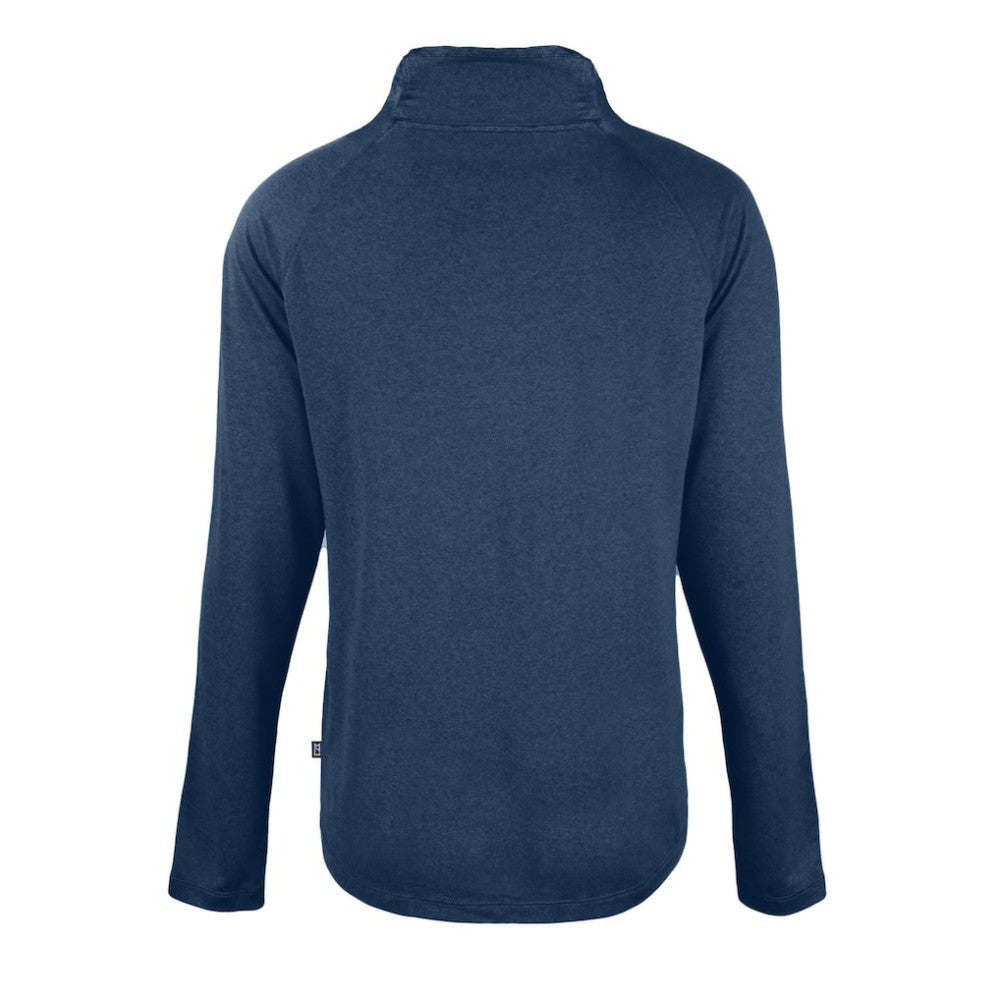 Philadelphia Phillies Cutter & Buck Women's  Coastline Epic Comfort Eco Recycled Funnel Neck Raglan Pullover Top - Navy Pullover