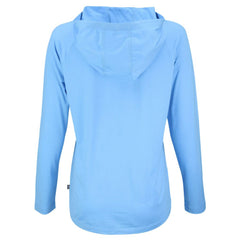 Atlanta Braves Cutter & Buck Women's  Coastline Epic Comfort Eco Recycled Hoodie Raglan Long Sleeve T-Shirt - Powder Blue Hoodies