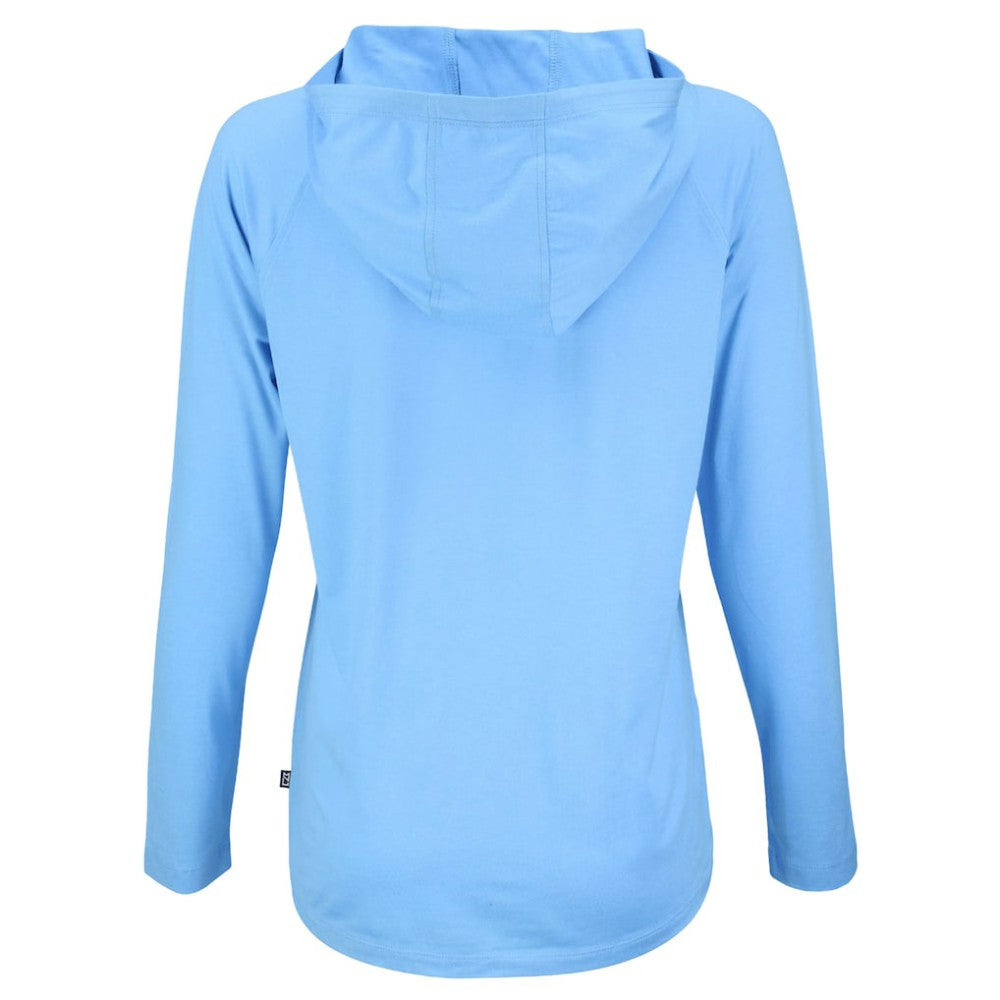 Philadelphia Phillies Cutter & Buck Women's Cooperstown Collection Coastline Epic Comfort Eco Recycled Hoodie Raglan Long Sleeve T-Shirt - Powder Blue Hoodies