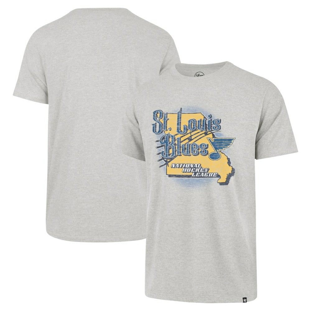 NHL St. Louis Blues '47 Regional Localized Franklin T-Shirt - Gray