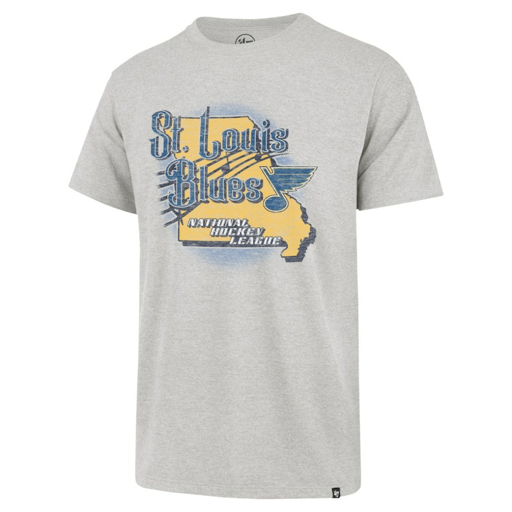 NHL St. Louis Blues '47 Regional Localized Franklin T-Shirt - Gray