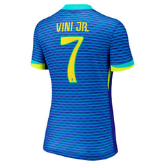 Vini Jr. Brazil National Team Women's 2024 Away Replica Jersey Blue