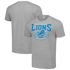 Detroit Lions Starter 80s Inspired Team Logo T-Shirt Heather Gray