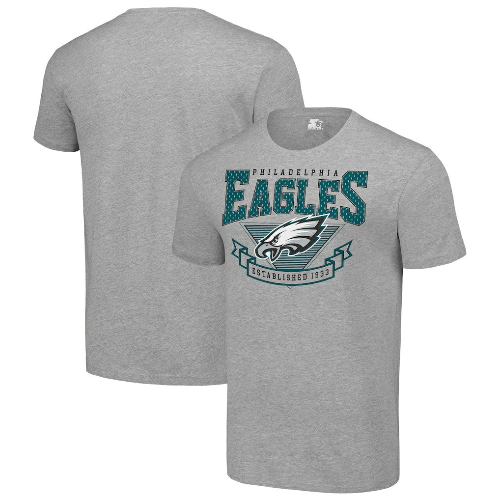 Philadelphia Eagles Starter 80s Inspired Team Logo T-Shirt Heather Gray