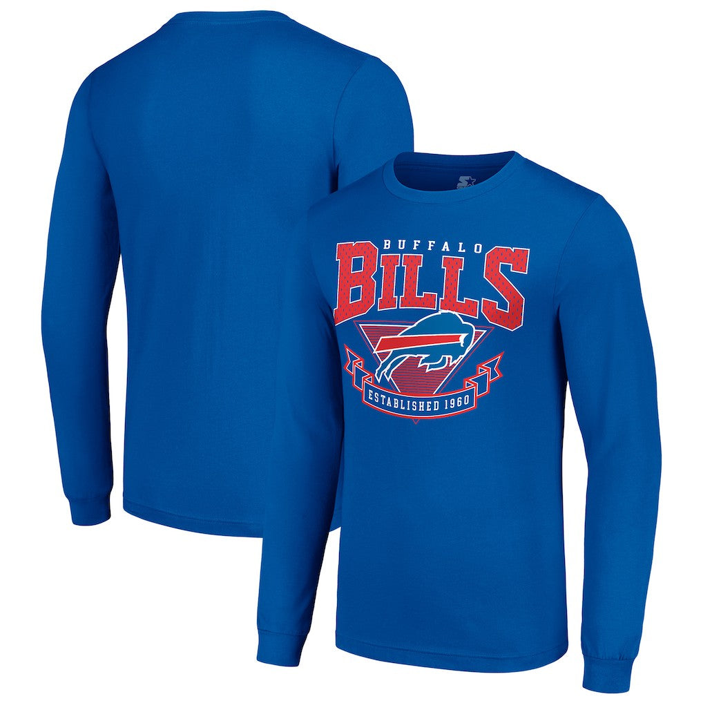 Buffalo Bills Starter '80s Inspired Team Logo Long Sleeve T-Shirt Royal