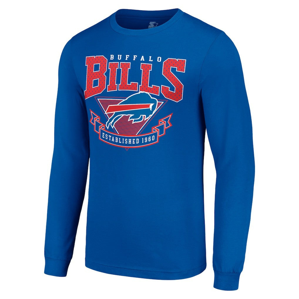 Buffalo Bills Starter '80s Inspired Team Logo Long Sleeve T-Shirt Royal