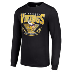 Minnesota Vikings Starter '80s Inspired Team Logo Long Sleeve T-Shirt Black
