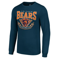 Chicago Bears Starter '80s Inspired Team Logo Long Sleeve T-Shirt Navy