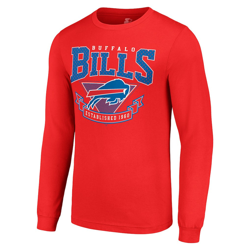 Buffalo Bills Starter '80s Inspired Team Logo Long Sleeve T-Shirt Red