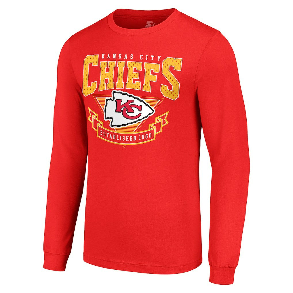Kansas City Chiefs Starter '80s Inspired Team Logo Long Sleeve T-Shirt Red