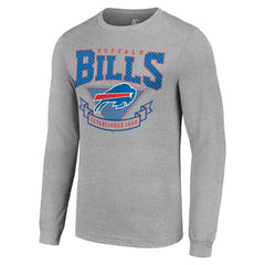 Buffalo Bills Starter '80s Inspired Team Logo Long Sleeve T-Shirt Heather Gray