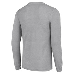 Pittsburgh Steelers Starter '80s Inspired Team Logo Long Sleeve T-Shirt Heather Gray