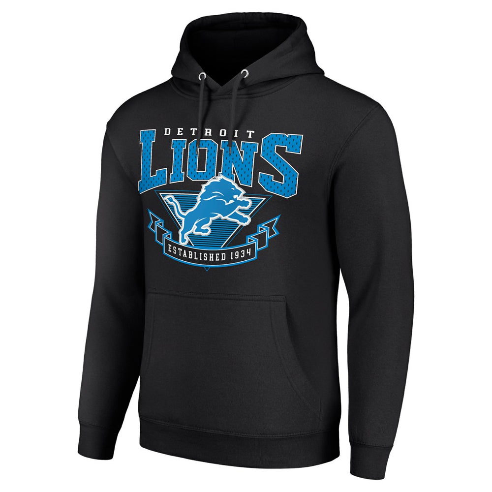 Detroit Lions Starter ‘80s Inspired Pullover Hoodie Black