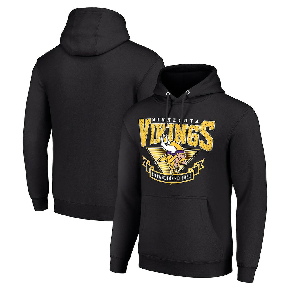 Minnesota Vikings Starter ‘80s Inspired Pullover Hoodie Black