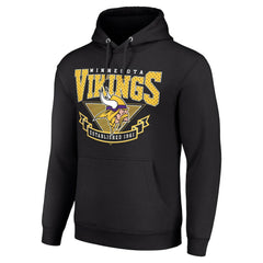 Minnesota Vikings Starter ‘80s Inspired Pullover Hoodie Black