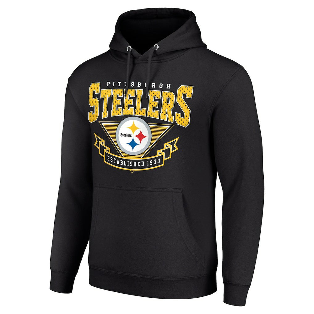 Pittsburgh Steelers Starter ‘80s Inspired Pullover Hoodie Black