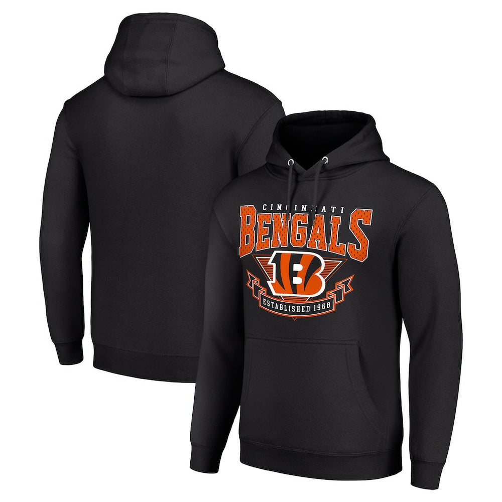 Cincinnati Bengals Starter ‘80s Inspired Pullover Hoodie Black