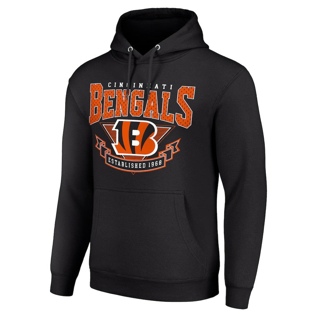 Cincinnati Bengals Starter ‘80s Inspired Pullover Hoodie Black