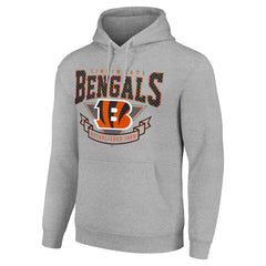 Cincinnati Bengals Starter ‘80s Inspired Pullover Hoodie Heather Gray