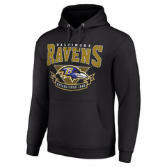 Baltimore Ravens Starter ‘80s Inspired Pullover Hoodie Black