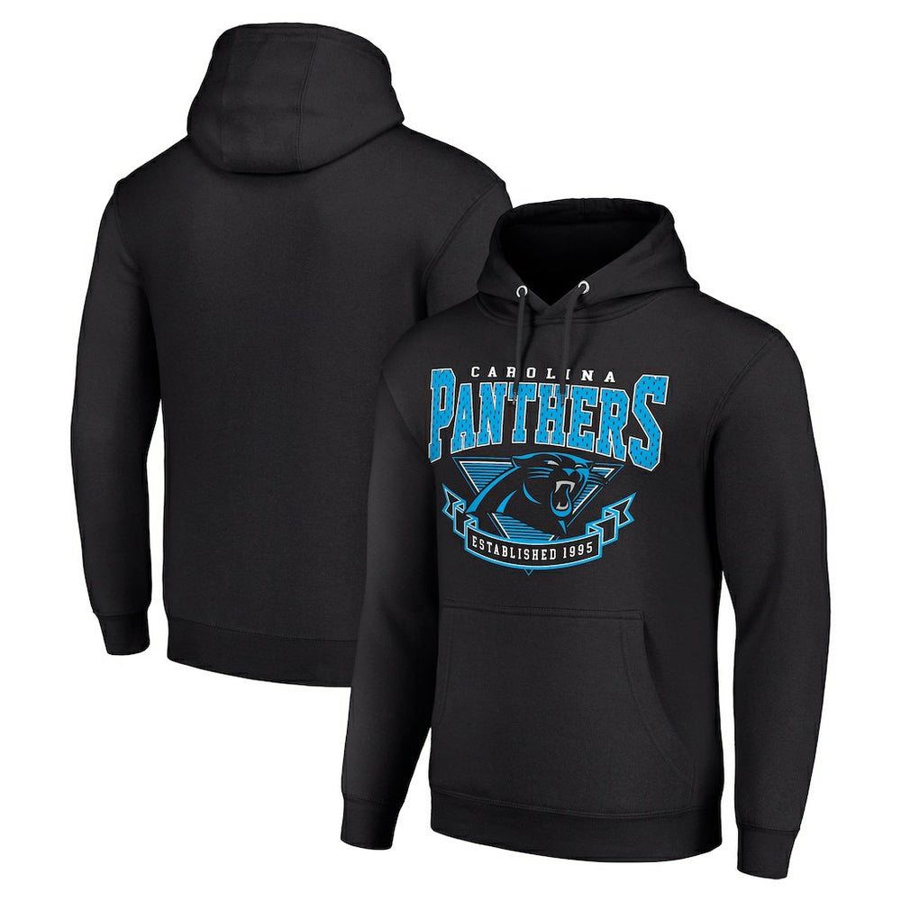 Carolina Panthers Starter ‘80s Inspired Pullover Hoodie Black